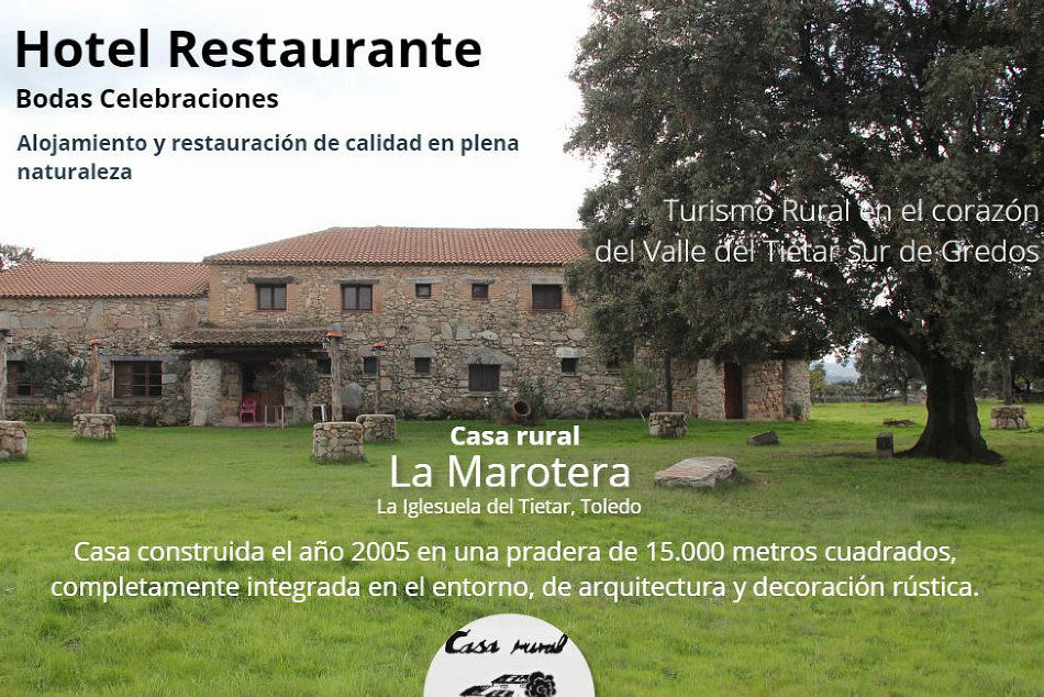 Restaurante Casa Rural La Marotera cerca de Piedralaves