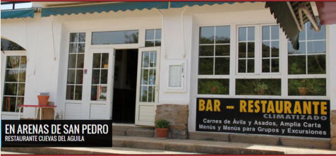 Restaurante Cuevas del Águila Arenas de San Pedro Ávila