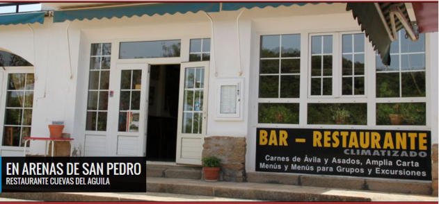 Restaurante Cuevas del Águila Arenas de San Pedro Ávila
