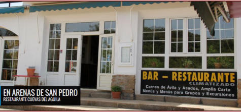 Restaurante Cuevas del Águila Arenas de San Pedro Ávila