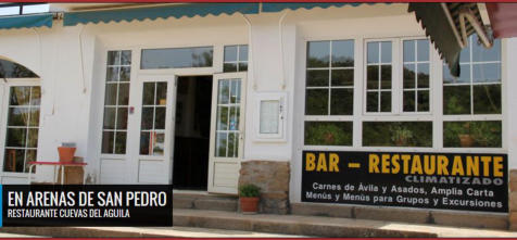 Restaurante Cuevas del Águila Arenas de San Pedro Ávila