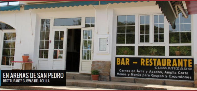 Restaurante Cuevas del Águila Arenas de San Pedro Ávila